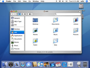 Interfejs Mac OS X 10.4 Tiger