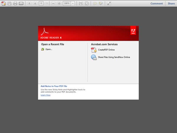 Adobe Reader X 10.1.1