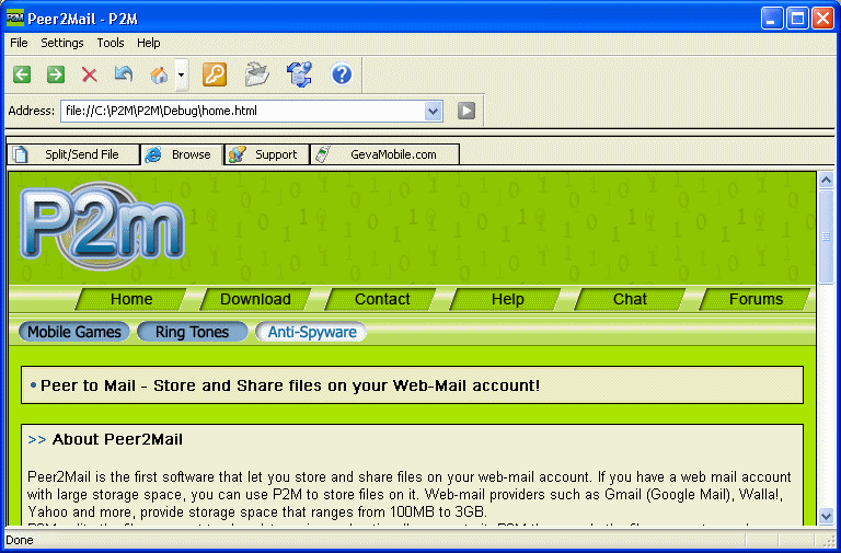 Peer2Mail 1.61
